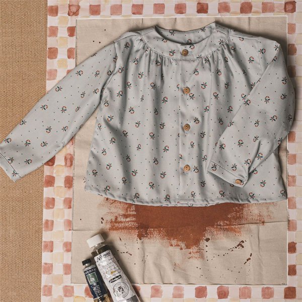 Camisa maho Flor Cobalto Camisa maho Flor Cobalto