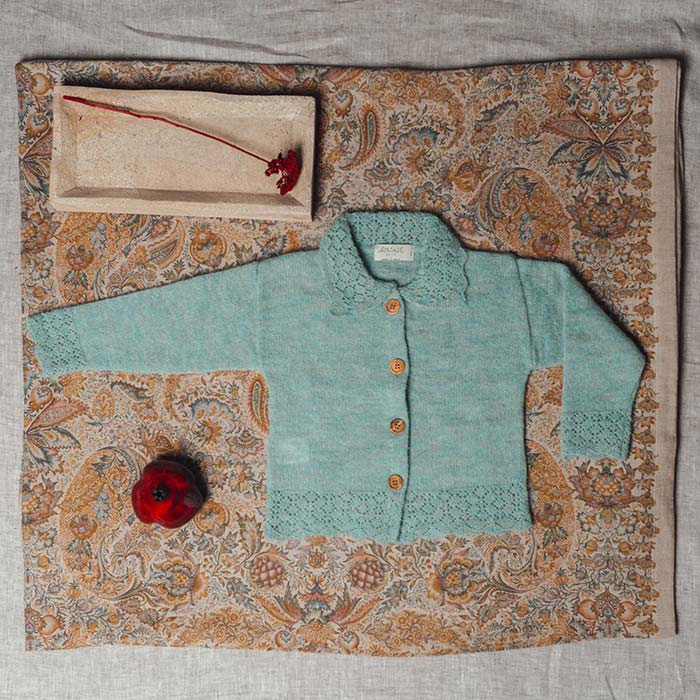 Mi Tata Lola 25-08-2021 a las 02:02:54 2 Chaqueta de mohair verde de Birinit Petit - Imagen 1