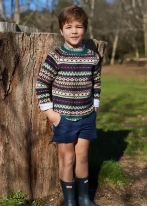 Pantalón corto + camisa manga larga cuadros Cambridge