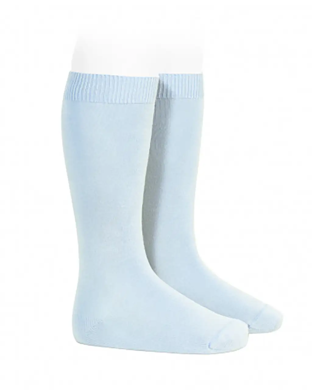 Calcetines altos básicos punto liso AZUL BEBE Calcetines altos básicos punto liso AZUL BEBE