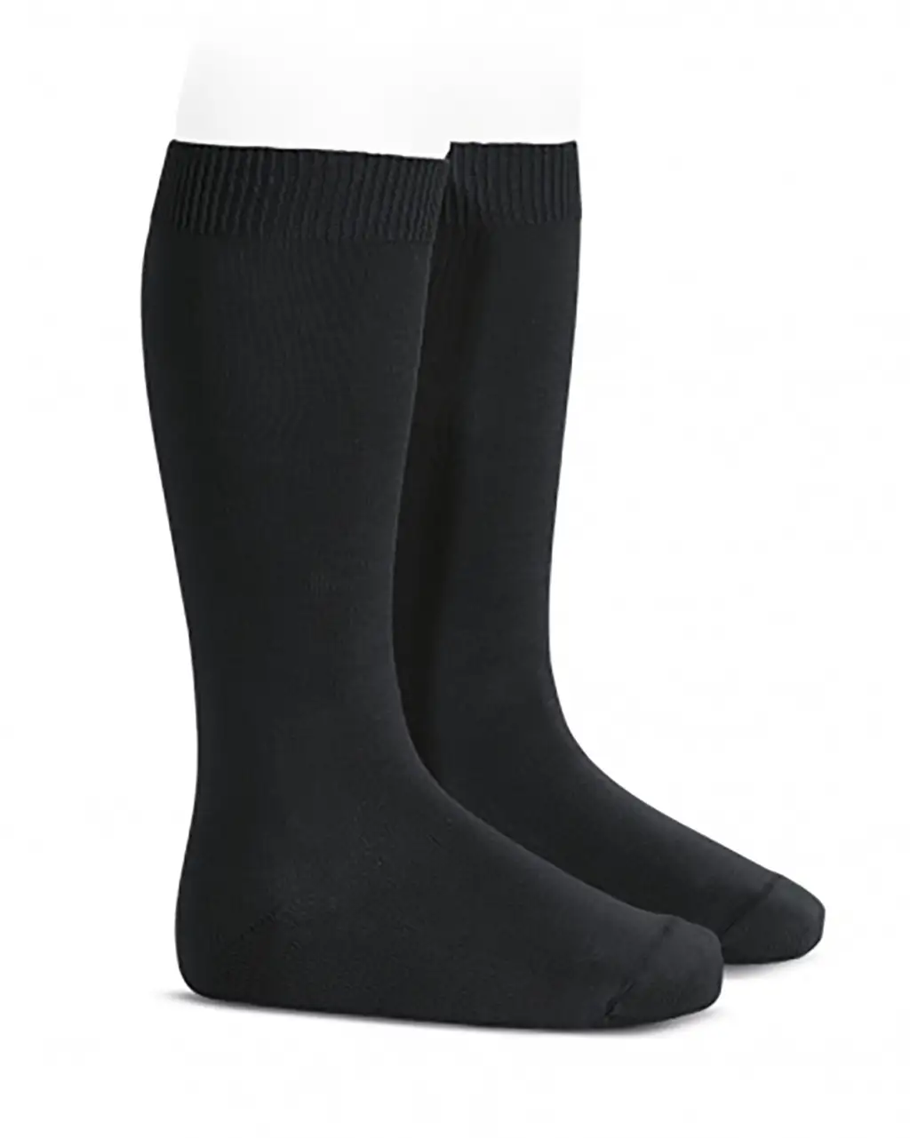 Calcetines altos básicos punto liso NEGRO Calcetines altos básicos punto liso NEGRO