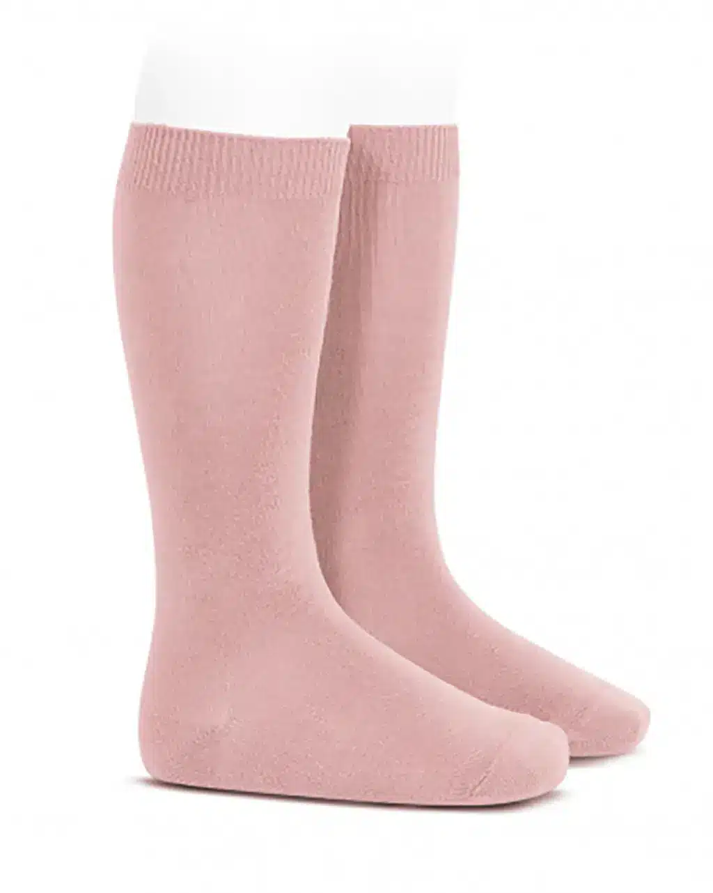 Calcetines altos básicos punto liso ROSA PALO Calcetines altos básicos punto liso ROSA PALO