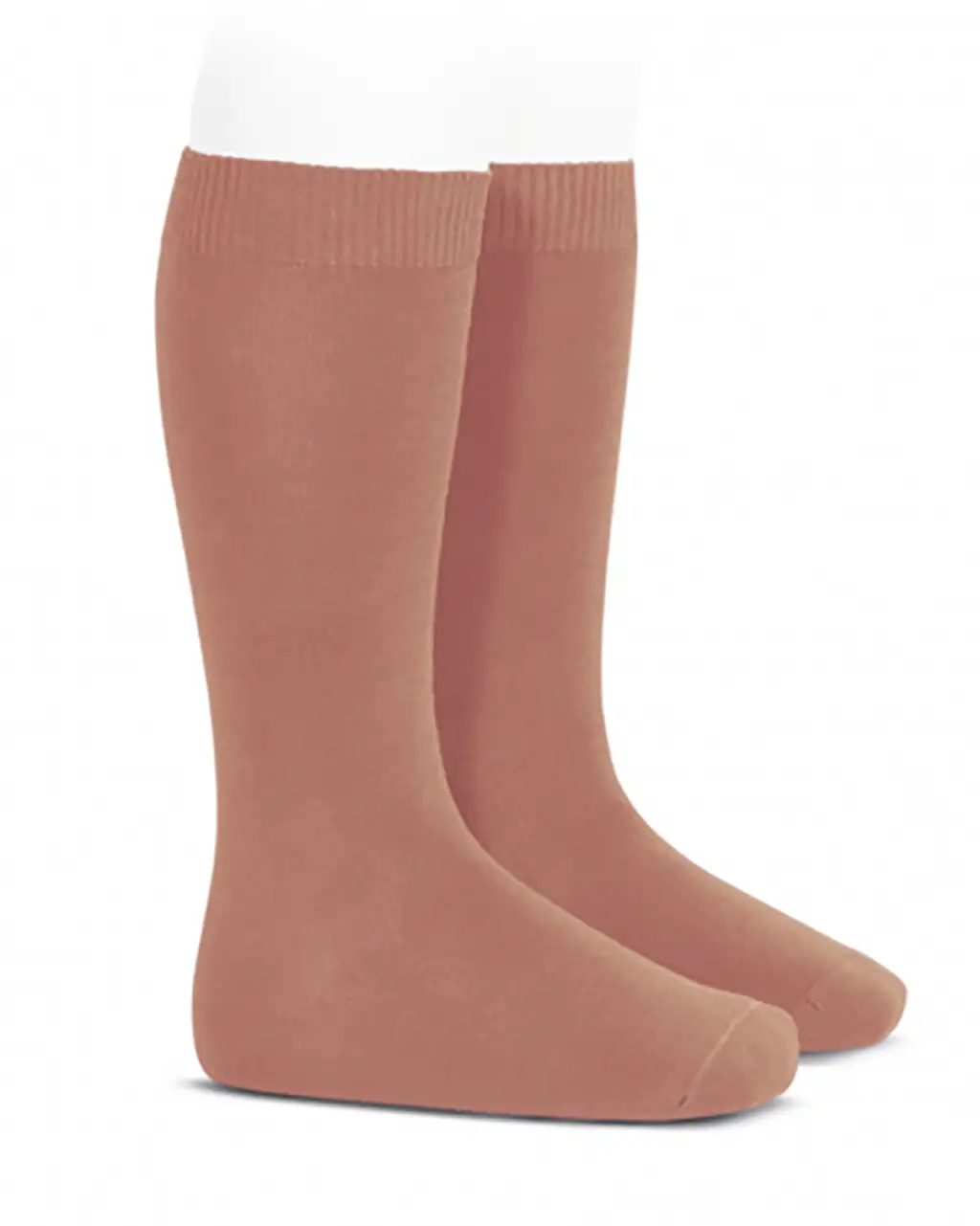 Calcetines altos básicos punto liso TERRACOTA Calcetines altos básicos punto liso TERRACOTA