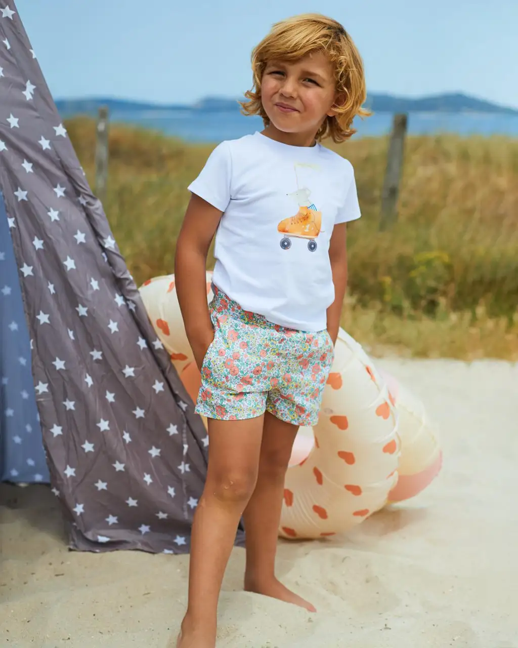 Camiseta para niño ratón Malibú de La Martinica Camiseta para niño ratón Malibú de La Martinica