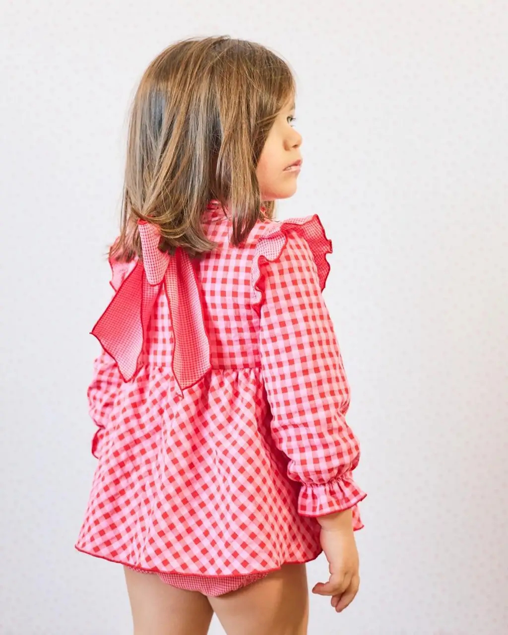 Jesusito vichy y braga tela PINK & RED Jesusito vichy y braga tela PINK & RED