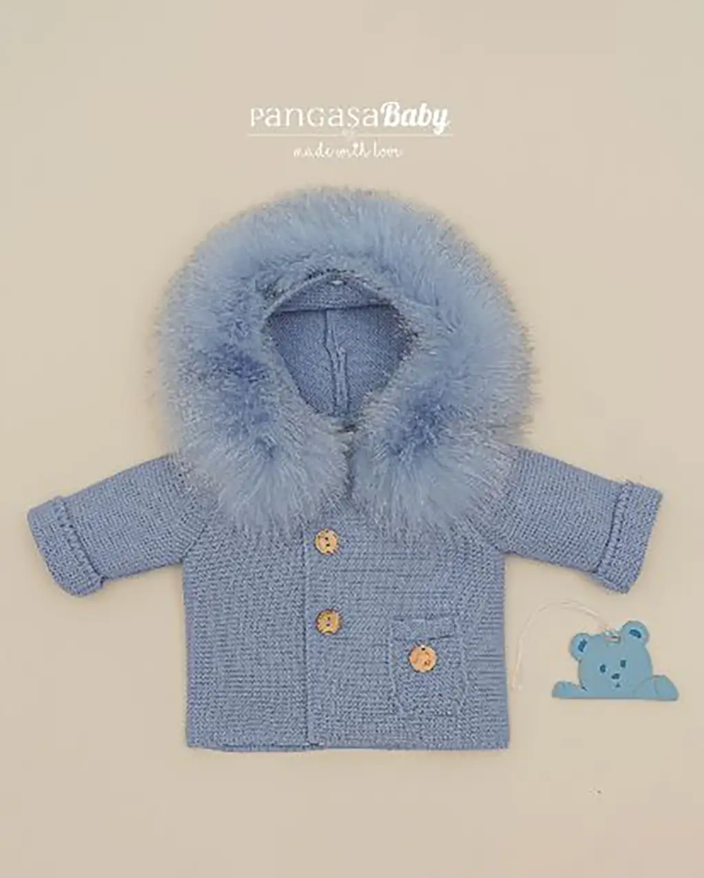Trenka Luxury Pelo Natural Azul Bruma Trenka Luxury Pelo Natural Azul Bruma